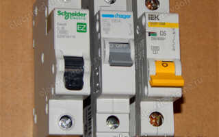 Маркировка автоматических выключателей