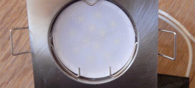 Подключение точечных светильников для гипсокартонных потолков