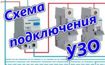 Схемы подключения УЗО в однофазной и трехфазной сети