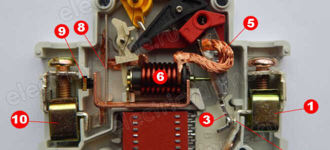 Устройство автоматического выключателя