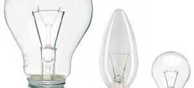 Разновидности ламп освещения