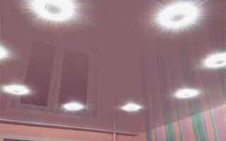 Подбираем освещение натяжных потолков