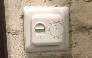 Установка терморегулятора теплого пола