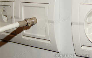 Подключение телевизионного кабеля к розетке