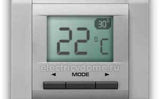 Пример подключения терморегулятора теплого пола