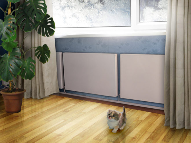 настенный электрический обогреватель