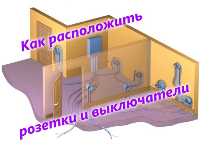 Расположение розеток и выключателей