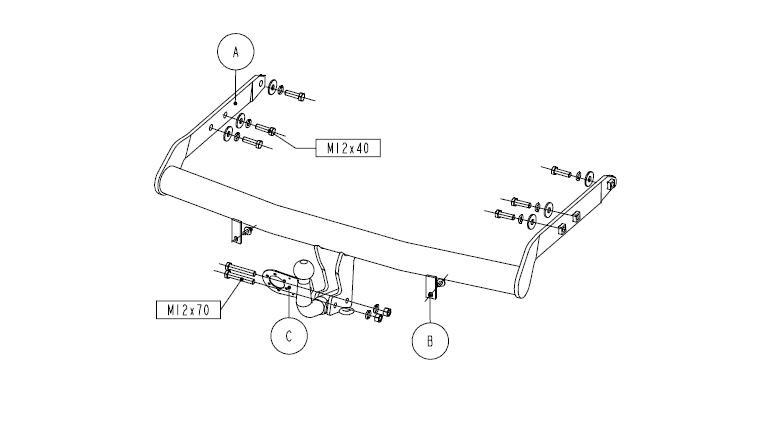 Схема подсоединения фаркопа