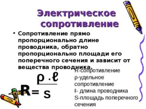 Электрическое сопротивление проводника