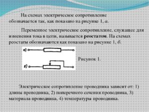 Условное обозначение электрического сопротивления