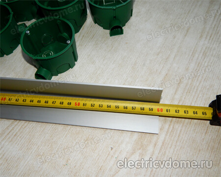 алюминиевый уголок 60 см