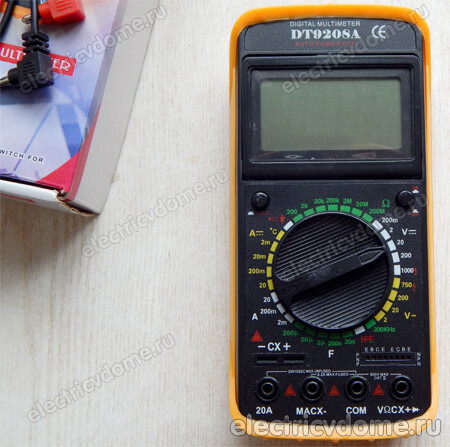 цифровой мультиметр DT9208A