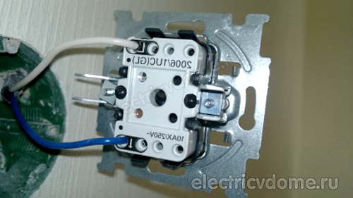 демонтаж корпуса из подрозетника