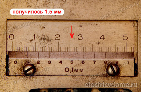диаметр кабеля пример 1