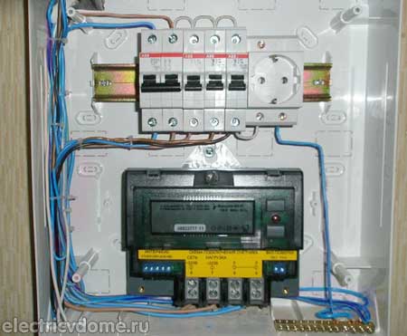 монтаж электрического щитка