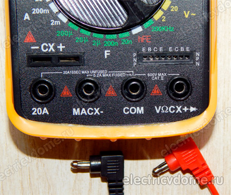 гнезда для подключения щупов_gnezda dlya podklyucheniya shchupov