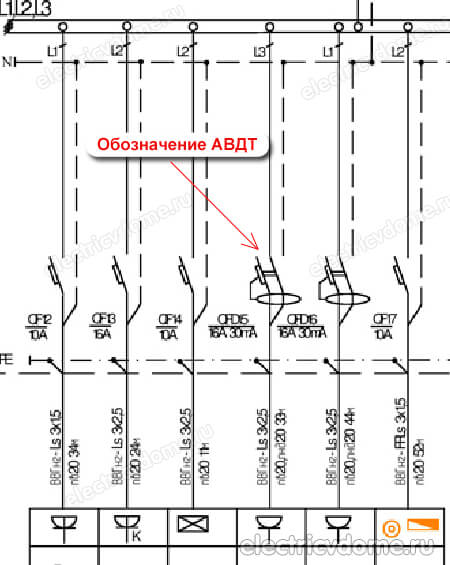 графическое обозначение автомата узо
