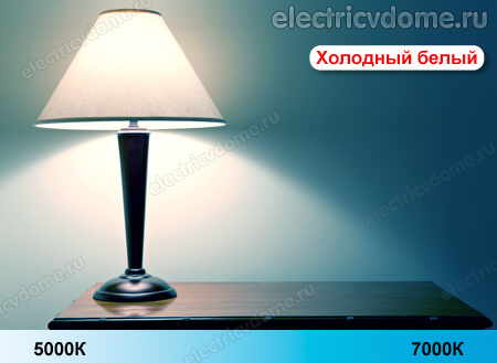 холодный свет светодиодов 5000К холодный свет светодиодов 5000К