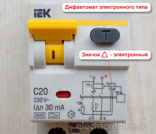 электронный дифавтомат IEK
