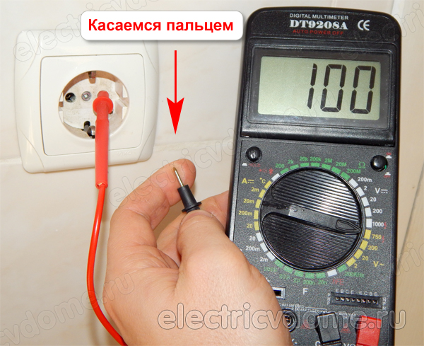 как определить фазу мультиметром