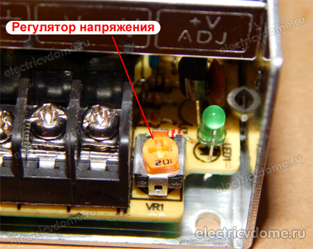 как отрегулировать напряжение БП