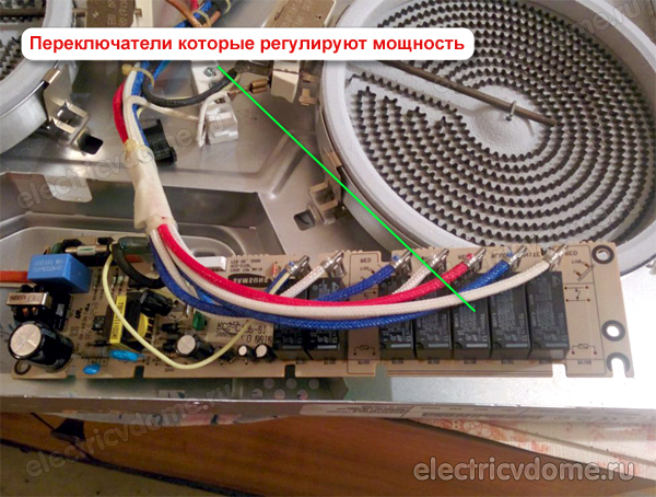 как регулируется мощность электроплиты