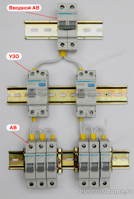 какое узо ставить на несколько автоматов