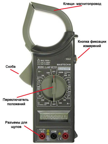 обозначения на токовых клещах