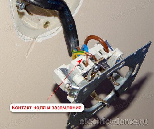 контакт ноля и заземления - причина работы УЗО