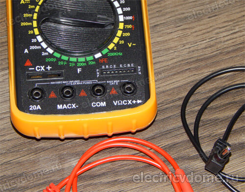 контакты для щупов