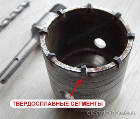 коронка алмазная по бетону 68