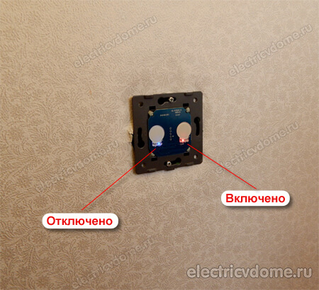 красная и синяя подсветка
