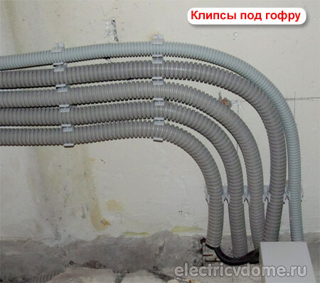 монтаж электропроводки по потолку