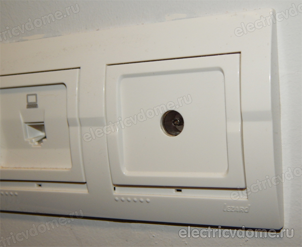 монтаж тв розетке