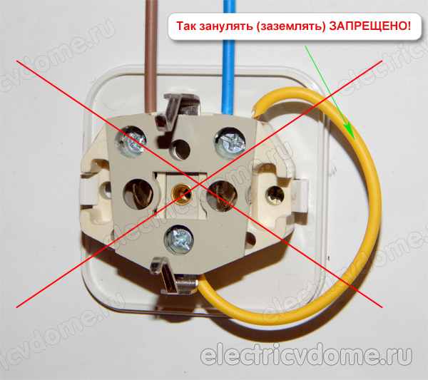 ошибки зануления в розетке