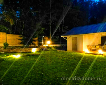 освещение на участке
