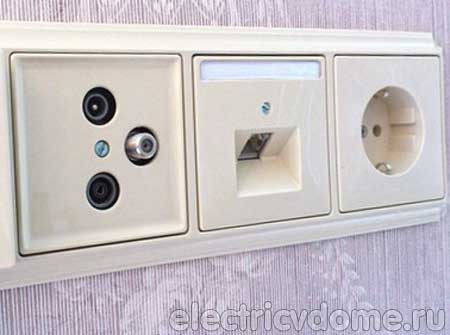 подключение розетки rj 45