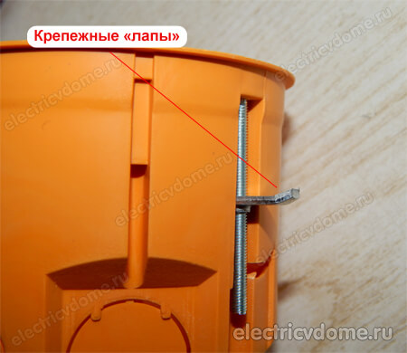 прижимные лапы подрозетника прижимные лапы подрозетника