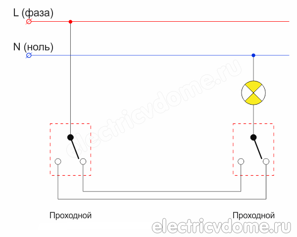 проходной выключатель_prohodnoj vyklyuchatel kak obychnyj