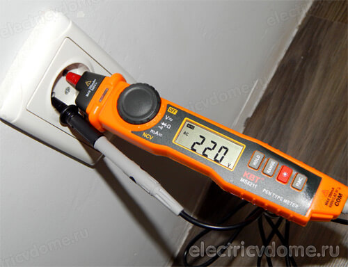 проверка напряжения с помощью мультиметра