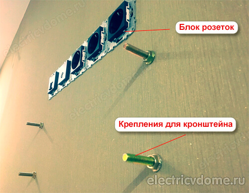 розетки под телевизор