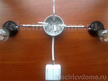 подключение двойного выключателя