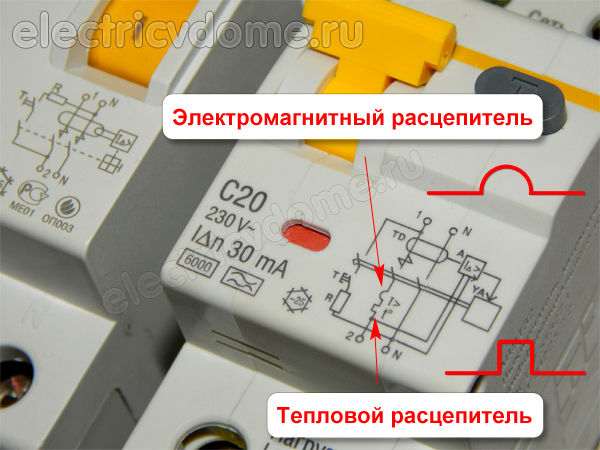 схема подключения на корпусе