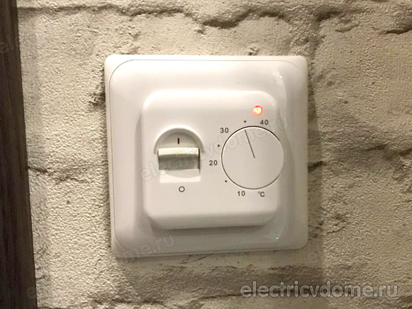 установка терморегулятора теплого пола установка терморегулятора теплого пола