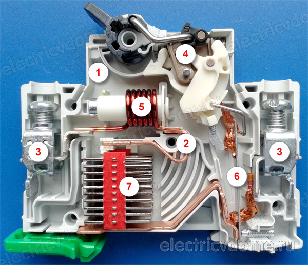 автоматический выключатель устройство