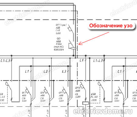 узо графическое обозначение на схеме