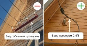Правильный и не правильный ввод в электроэнергии в дом