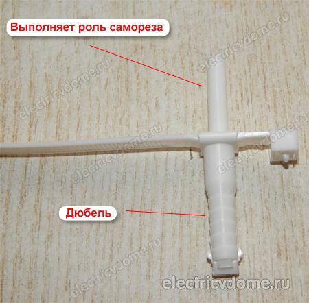 забиваем дюбель стяжку